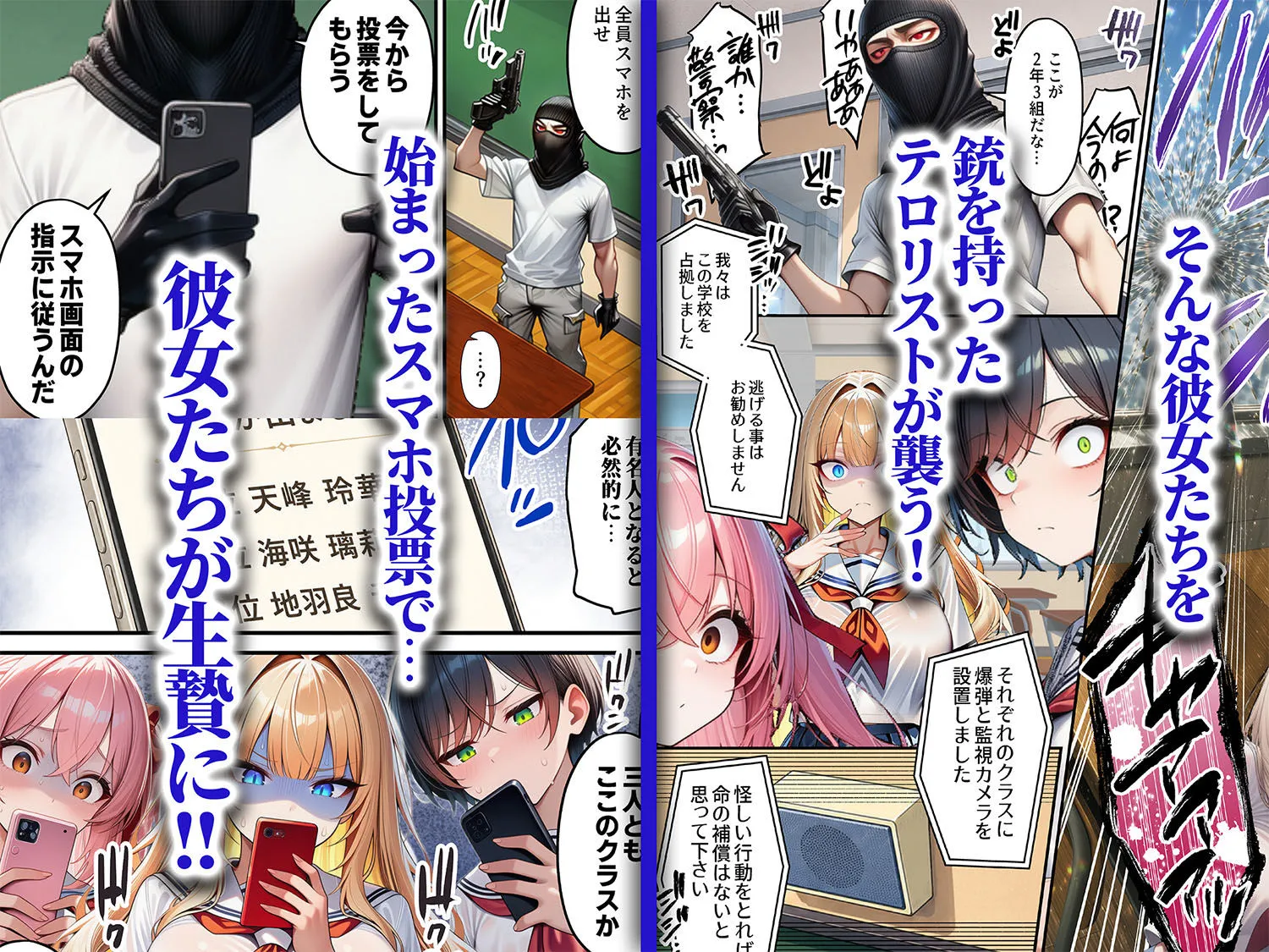 人質ライブ配信2 学園投票編 一軍女子がクラスのおもちゃ 画像2